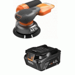 LOT PONCEUSE EXCENTRIQUE DIAMÈTRE 125MM 18V SUBCOMPACT BEX18SBL-125-0 + 1 BATTERIE 4AH AEG POWERTOOLS