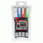 MARQUEUR CRAIE CHALK MARKER POINTE CONIQUE COLORIS ASSORTIS (VENDU PAR 4)