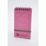 MINOR PAD EUROPA BLOC RELIURE INTÉGRALE EN-TÊTE 7,6X12CM 120 PAGES DÉTACHABLES LIGNÉ - FUCHSIA - LOT DE 10