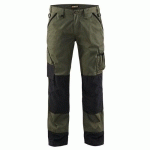 PANTALON DE TRAVAIL PAYSAGISTE VERT ARMÉE/NOIR TAILLE 54 - BLAKLADER