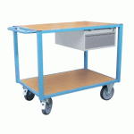 SERVANTE ÉTABLI ÉQUIPÉE 1 TIROIR 500 KG ROUE TPE