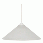 SUSPENSION DÔME EN VERRE VERRE DÉCOR NUAGE Ø 30 CM BLANC - MANUTAN COLLECTIVITÉS