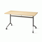 TABLE RABATTABLE POLLY L.140 X P.70 CM PLATEAU HÊTRE - ANTHRACITE