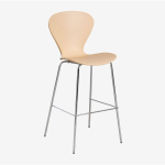 SKLUM - TABOURET ALTO UIT BRUN BLÉ ↑76 CM GRIS CHROMÉ - BRUN BLÉ ↑76 CM GRIS CHROMÉ