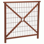 BARRIÈRE LISBONNE 1 M STRUCTURE GRILLAGÉE ZINC ASPECT CORTEN - PROCITY
