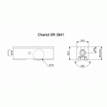 CHARIOT SIMPLE RÉGLABLE POUR COULISSANT ALUMINIUM - TYPE 3841 LA CROISÉE DS