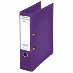 CLASSEUR A LEVIER ESSELTE CHROMOS PLUS - POLYPROPYLENE - DOS 8 CM - A4 - VIOLET