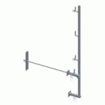 GARDE-CORPS UNIVERSEL AVEC TRAVERSÉE POUR MUR DE 75 CM
