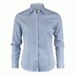 J.HARVEST & FROST YB50 TWILL WOMAN CHEMISE FEMMES MARINE/RAYURE - TAILLE XL