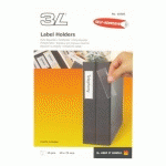 PORTE-ÉTIQUETTES ADHÉSIF 75 X 19 MM 3L TRANSPARENT - BOÎTE DE 160