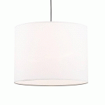 ARGON SUSPENSION EN TISSU HARRIS, ABAT-JOUR BLANC