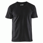 T-SHIRT COL V NOIR TAILLE 4XL - BLAKLADER