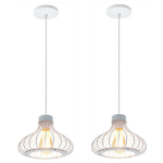 2X PLAFONNIER EN CRISTAL MODERNE LAMPE DE PLAFOND CYLINDRIQUE EN MÉTAL NOIR CONVIENT POUR SALON ET CHAMBRE - NOIR