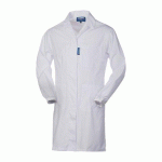 BLOUSE DE TRAVAIL FEMME TISSU MÉLANGÉ BLANC