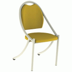 CHAISE 280 ALU ASS/DOS ABAKA SAFRAN - 4P BEIGE 1013 - MOBIDECOR