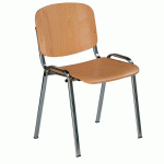 CHAISE DE SALLE À MANGER EN BOIS CHROMÉ SYLVA