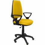 CHAISE ELCHE CP BRAS FIXE ROUE PARQUET - JAUNE