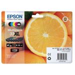 EPSON CARTOUCHE D'ENCRE ORANGE 33XL (C13T33574010) - CLARIA PREMIUM INK - MULTIPACK - GRANDE CAPACITÉ - COULEUR: NOIR, CYAN, JAUNE, MAGENTA