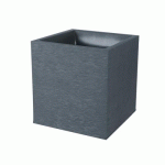 POT CARRÉ GRAPHIT - DOUBLE PAROI - 50 CM - 57 LITRES - GRIS ANTHRACITE - 13729 EDA PLASTIQUES