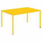 TABLE CANADA 120 X 80 CM ACIER - JAUNE - JAYSO