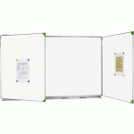 TABLEAU TRIPTYQUE 1X2 M VERT, CADRE ALUMINIUM ANODISÉ, AVEC KIT D\'ENTRETIEN - MANUTAN COLLECTIVITÉS