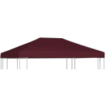 VIDAXL - TOILE SUPÉRIEURE DE GAZEBO 310 G/M² 3X4 M BORDEAUX