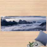 MICASIA - TAPIS EN VINYLE - SEA OF CLOUDS IN THE HIMALAYAS - PANORAMA PAYSAGE DIMENSION HXL: 50CM X 150CM