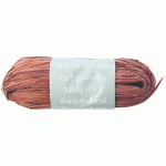 PELOTE RAPHIA NATUREL 50G, CAFÉ - MARRON - LOT DE 10