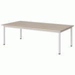 TABLE MALIBU 160X80 T1 4P STRA ABS ACACIA/BLC 9016