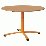 TABLE MALIBU Ø 120 T3/T6 PC ST ALAISÉ ORA U340/ORANGE 1028