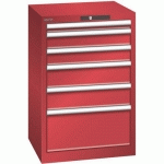 ARMOIRE ROUGE 564X572X850 AVEC 6 TIR. 75KG _ 78.953.070 - LISTA