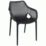 FAUTEUIL AIR POLYPROPYLÈNE - NOIR - STAMP