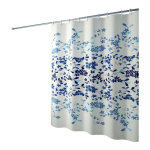 GRADIENT IMMORTAL FLOWER RIDEAU DE DOUCHE ÉPAISSI POLYESTER ÉTANCHE SALLE DE BAINS HÔTEL RIDEAU DE DOUCHE MAGNÉTIQUE-72X72INCH