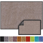 KARAT - TAPIS DE PORTE PAILLASSON D'ENTRÉE RHINE GULL 90 X 120 CM - BEIGE CLAIR