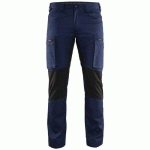 PANTALON DE TRAVAIL SERVICES STRETCH MARINE/NOIR TAILLE 56 - BLAKLADER