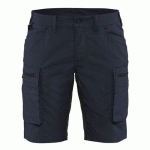 SHORT SERVICES STRETCH FEMME MARINE FONCÉ/NOIR TAILLE 40 - BLAKLADER