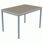 TABLE CARÉLIE MOB 120X80 T6 STR POLY. ÉRABLE G. BEIGE/LAGON - MOBIDECOR