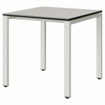 TABLE MALIBU 80X80 T6 SOUDÉ ST BLC SEL W911/NOIR BLC 9016