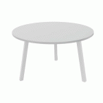 TABLE PARTAGE Ø 120 CM GRIS / BLANC - BURONOMIC