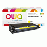 TONER REMANUFACTURÉ OWA - HAUTE CAPACITÉ - JAUNE - POUR EPSON C13S051124 - TONER COMPATIBLE