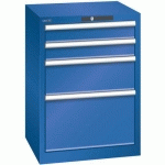 ARMOIRE BLEU SÉCU. 564X572X800 AVEC 4 TIR. 75KG _ 78.289.100 - LISTA