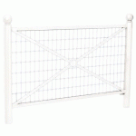 BARRIÈRE PROVINCE GRILLAGÉE 1.57 M BOULE - ZINC BLANC 9010 - PROCITY
