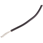 CÂBLE POUR ENVIRONNEMENT DIFFICILE RS PRO 0,6 MM², 20 AWG, +105°C MAX, PVC NOIR, 100M ( PRIX POUR BOBINE DE 100 MÈTRES )