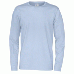 COTTOVER T-SHIRT MANCHES LONGUES HOMME - CERTIFIÉ GOTS BLEU CLAIR - TAILLE XXXL