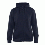 SWEAT ZIPPÉ À CAPUCHE FEMME MARINE TAILLE XXL - BLAKLADER