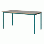 TABLE MALIBU 160X80 T6 4P STRA ALAISÉ BÉTON F186/BLEU 5018