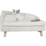 CANAPÉ POUR CHIEN GRAND LIT POUR CHIEN SURELEVE FAUTEUIL POUR CHAT GRANDE TAILLE DESIGN SCANDINAVE AVEC COUSSIN MOELLEUX - S 70X40X39CM