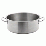 CASSEROLE BASSE EN ACIER INOXYDABLE VOGUE, 36 CM