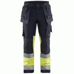 PANTALON DE TRAVAIL MULTINORMES INHÉRENT STRETCH FLUORESCENT TAILLE 56C - BLAKLADER