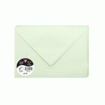 PAQUET DE 20 ENVELOPPES POLLEN 162X229MM 120G/M² - VERT - LOT DE 3